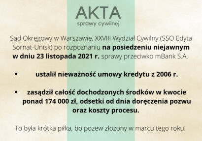 Ilustracja do: Nieważność umowy kredytu z 2006 roku