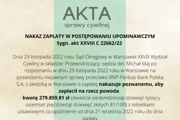 Ilustracja do: <strong>NAKAZ ZAPŁATY W POSTĘPOWANIU UPOMINAWCZYM</strong>