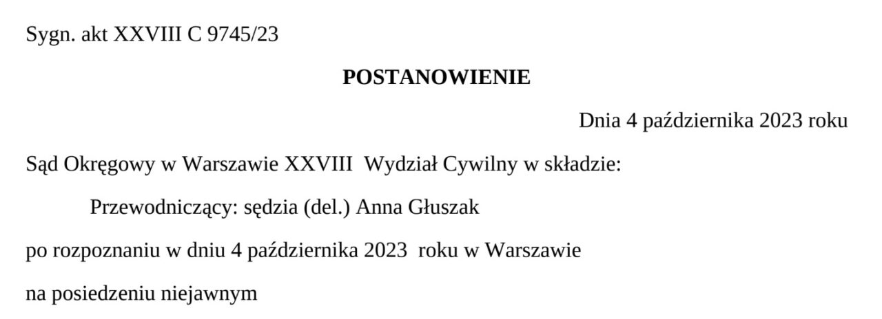 Ilustracja do: SĄD OKRĘGOWY W WARSZAWIE UDZIELA ZABEZPIECZENIA ROSZCZENIA PO OGŁOSZENIU UPADŁOŚCI GETIN NOBLE BANK S.A.